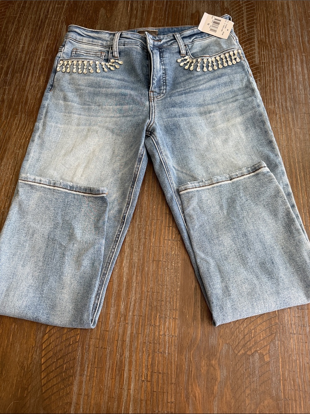 KUT from kloth high rise Rachel fab an mom Jean size 12 nwt